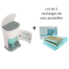 Poubelle à couches 26 litres + 2 recharges de sac - Janibell