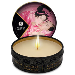 Pack Rose : Huile de massage BIO + Bougie de massage à la rose  - 3