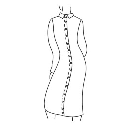 copy of Chemise de nuit en Coton manches courtes - Ouverture dos - L'Age d'Or L'âge d'or - 8