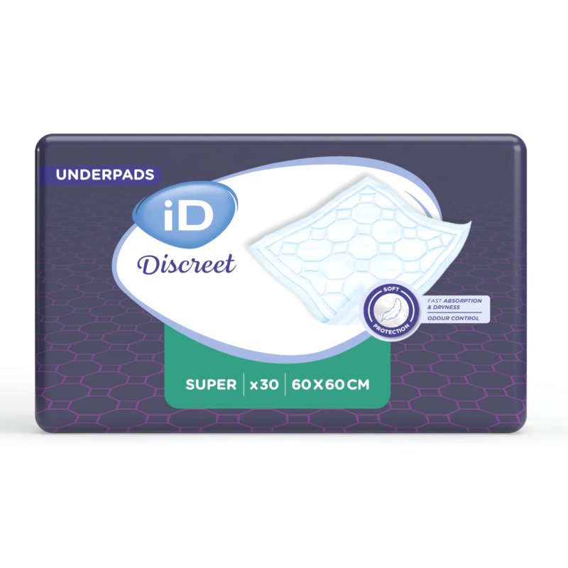 iD Discreet Underpad Super 60x60cm - Alèse Ontex ID Expert Protect - 1