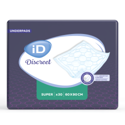 Ontex-ID Discreet Underpads Super - Alèses jetables 60x90cm Ontex ID Expert Protect - 1